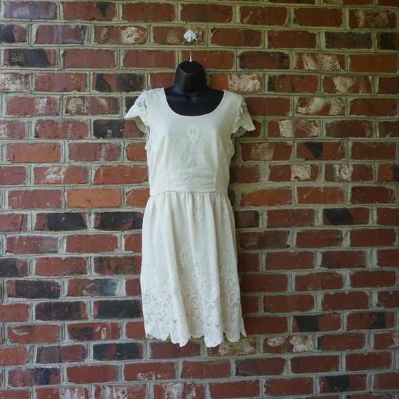 love, Fire Dresses & Skirts - Love Fire Cream Lace Dress